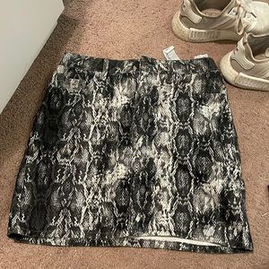Snake skin skirt